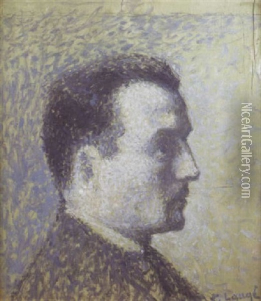 Portrait De Pierre Lauge, Fils De L'artiste Oil Painting - Achille Lauge
