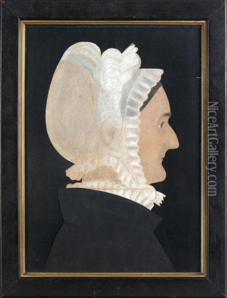 Profile Portrait Of A Woman Oil Painting - Ruth Henshaw Bascom