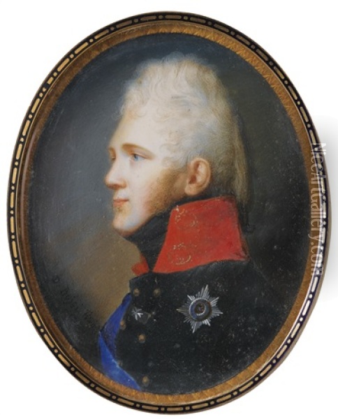 Portrait D'alexandre 1er, Empereur De Russie Oil Painting - Domenico Bossi