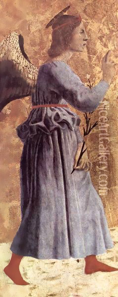 Polyptych of the Misericordia Archangel Gabriel Oil Painting - Piero della Francesca