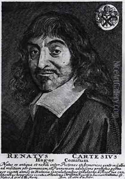 Portrait of Rene Descartes 1596-1650 2 Oil Painting - Frans Hals