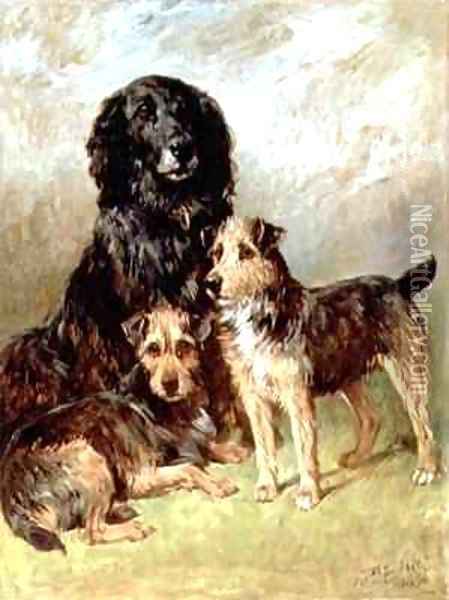 Family Pets Oil Painting - John Emms