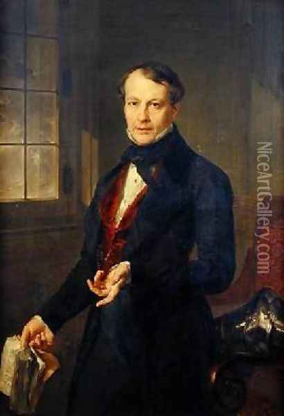 Portrait of Aaron Vail 1796-1878 1845 Oil Painting - Vicente Lopez y Portana