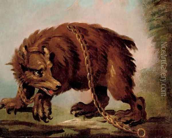 Brown bear Oil Painting - Abraham Danielsz Hondius