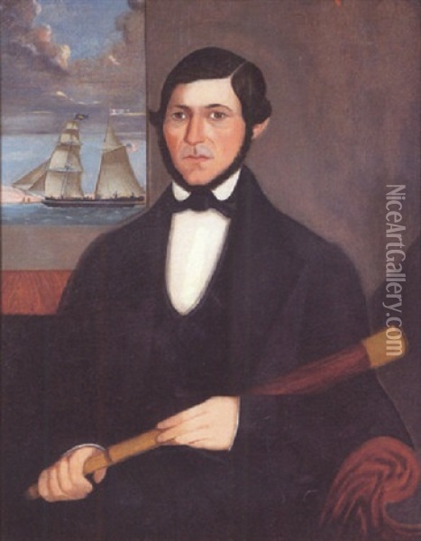 Portrait Of The Ship's Captain Of The American Vessel 