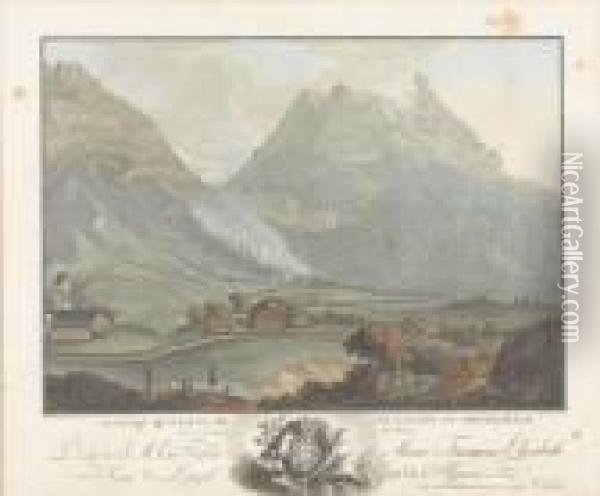 Glacier Inferieur De La Vallee Du Grindelwald Oil Painting - Caspar Wolf
