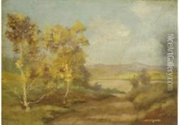 Paysage Oil Painting - Reuben T.W. Sayers