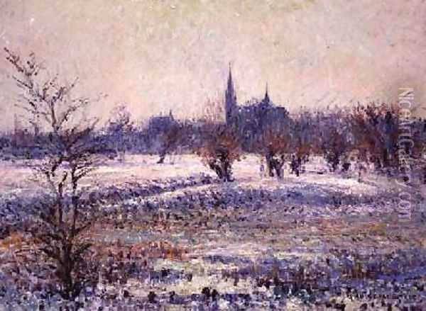 White Frost 1909 2 Oil Painting - Gustave Loiseau