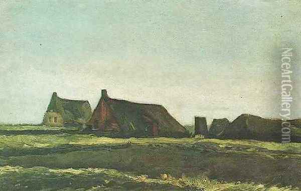 Cottages Oil Painting - Vincent Van Gogh