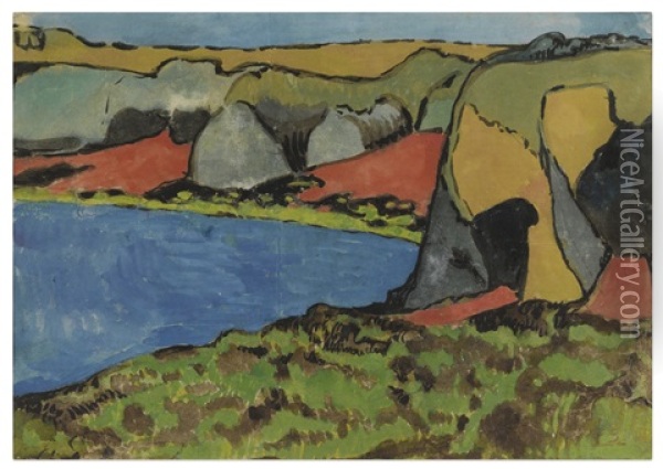 Paysage Breton, La Petite Anse Oil Painting - Paul Serusier