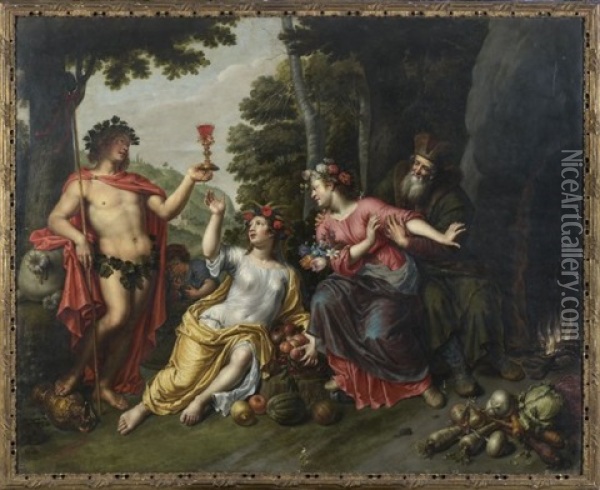 Les Quatre Saisons Oil Painting - Pieter Casteels III
