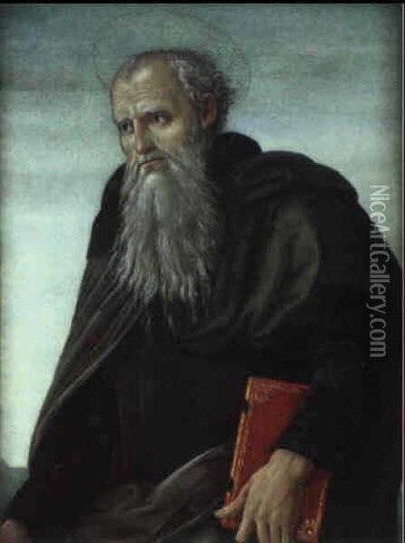 Saint Antoine Abbe Oil Painting - Giovanni Graffione