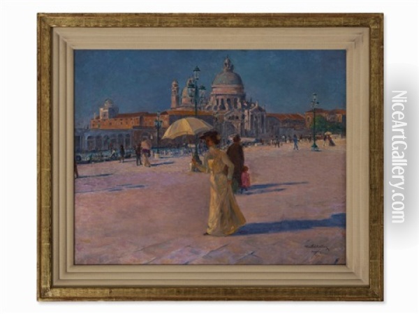 Venice Oil Painting - Max Schlichting