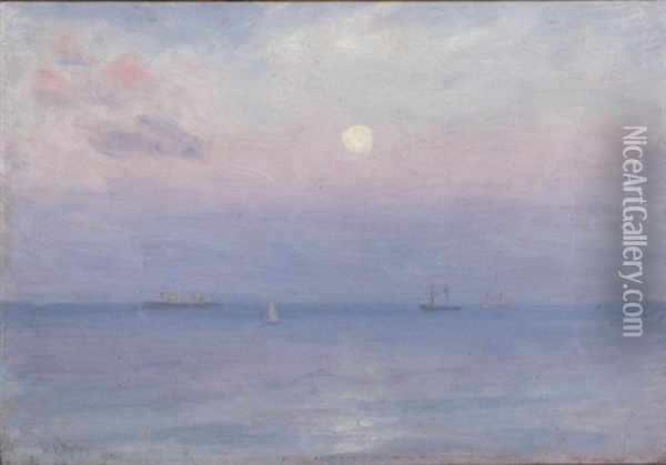 Sunrise (collab. W/studio) Oil Painting - William Edward Norton