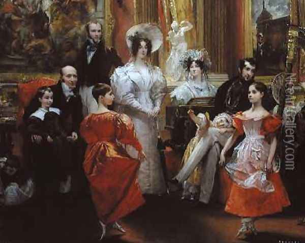 The Grosvenor Family 3 Oil Painting - Charles Robert Leslie