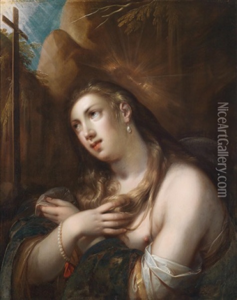 Die Busende Heilige Maria Magdalena Oil Painting - Gortzius Geldorp