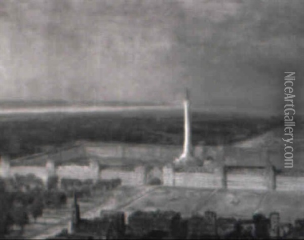 Project For Washington Monument In The City Of Baltimore Oil Painting - Albert Bierstadt