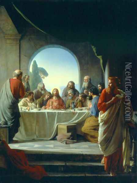 The Last Supper Oil Painting - Carl Heinrich Bloch