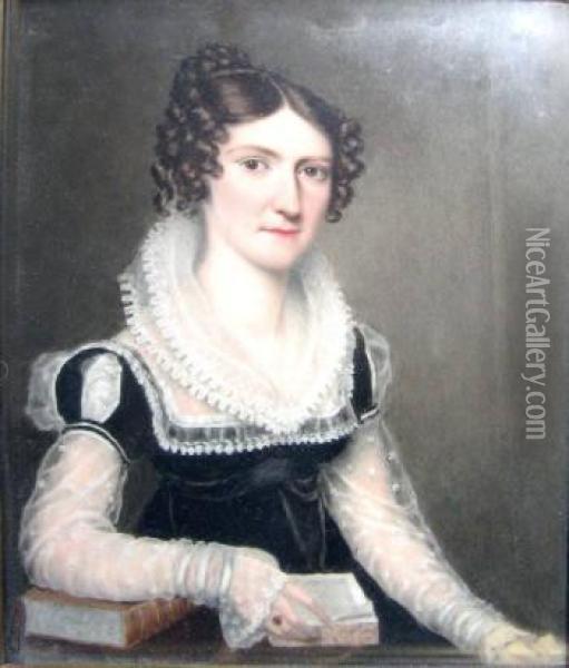 Portrait Of Harriet Bainbrigge Oil Painting - William Corden