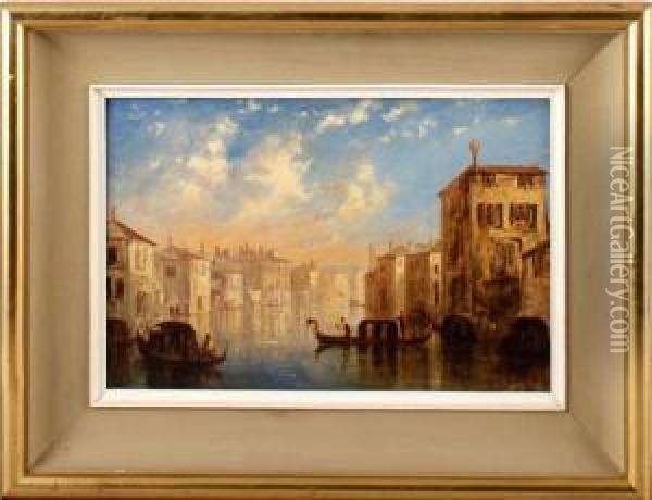 The Grand Canal, Venice Oil Painting - Francis Maltino
