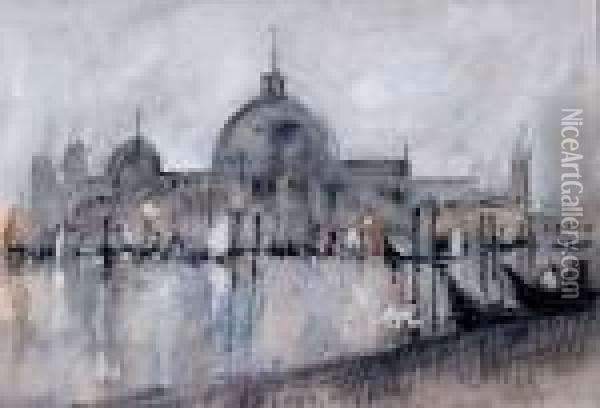 Santa Maria Della Salute Oil Painting - Hercules Brabazon Brabazon