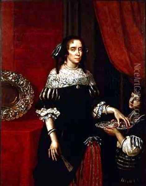 Portrait of Countess Gonzaga di Novellara Oil Painting - Benedetto & Cesare Gennari