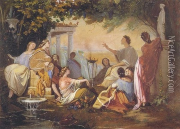 Scene De L'antiquite Oil Painting - Jean-Paul-Etienne Balze