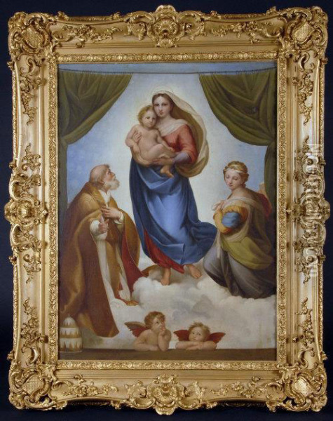Virgin Mother And Child Oil Painting - Emilie Lachaud De Loqueyssie