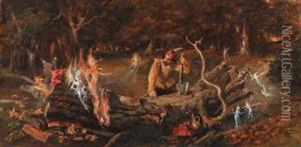 The Woodcutter's Misfortune Oil Painting - John Anster Fitzgerald