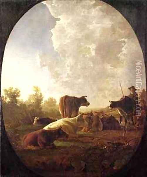 Sunset after Rain Oil Painting - Aelbert Cuyp