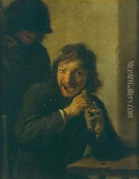 The Flutist Oil Painting - Adriaen Brouwer