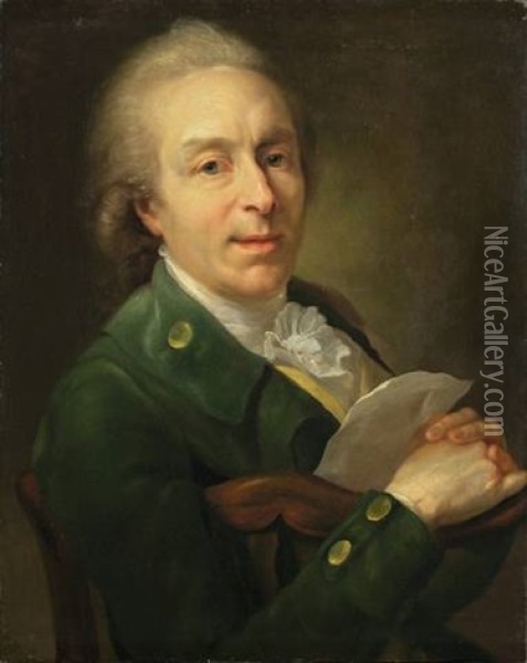 Portrait Eines Unbekannten Herrn Oil Painting - Johann Friedrich August Tischbein