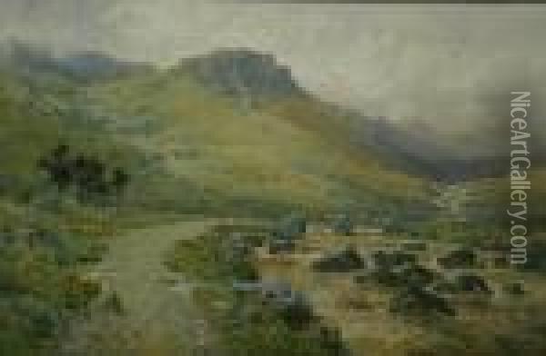 Welshhills Oil Painting - Arthur Suker