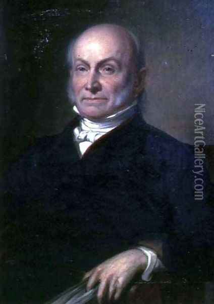 Portrait of John Quincy Adams Oil Painting - George Peter Alexander Healy