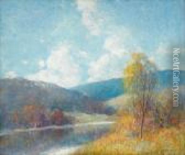 Long Lake Oil Painting - Ernest Albert