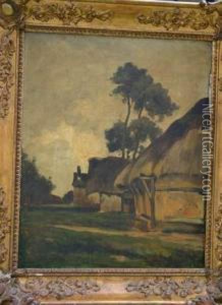  Village En Normandie  Oil Painting - Alfred Casile