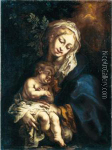 Madonna Col Bambino Oil Painting - Giuseppe Antonio Pianca