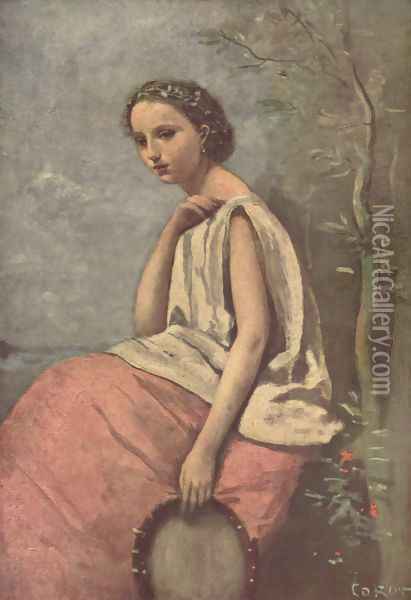 La Zingara Oil Painting - Jean-Baptiste-Camille Corot