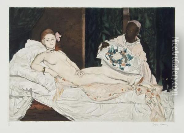 Olympia Oil Painting - Edouard Manet