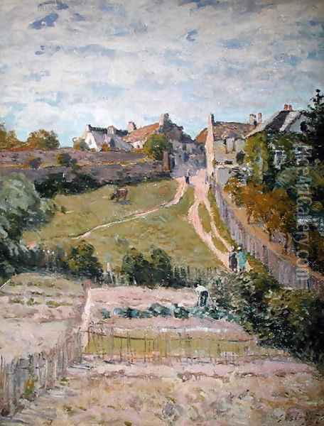 The Climbing Path, 1875 Oil Painting - Alfred Sisley