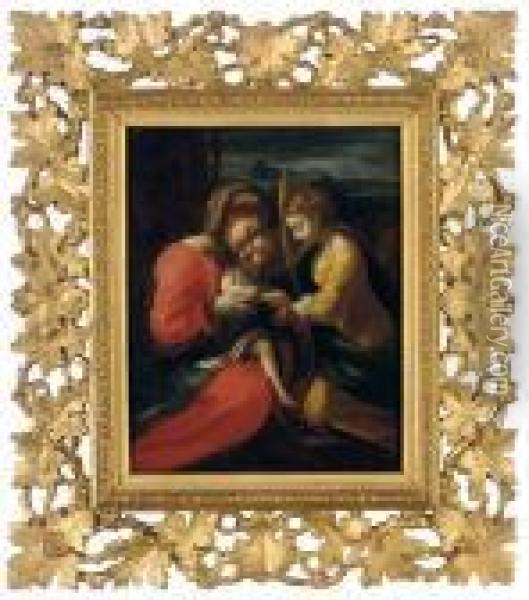 The Mystic Marriage Of Saint Catherine Oil Painting - Correggio, (Antonio Allegri)