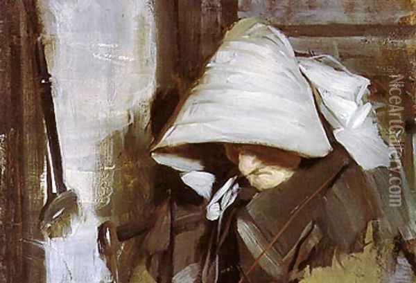 Old Anne Oil Painting - Anders Zorn