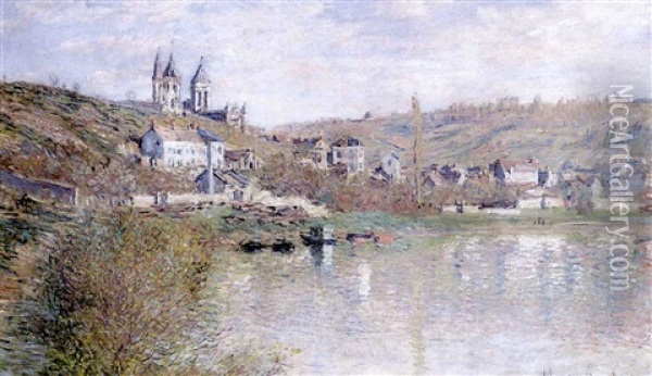 Les Coteaux De Vetheuil Oil Painting - Claude Monet