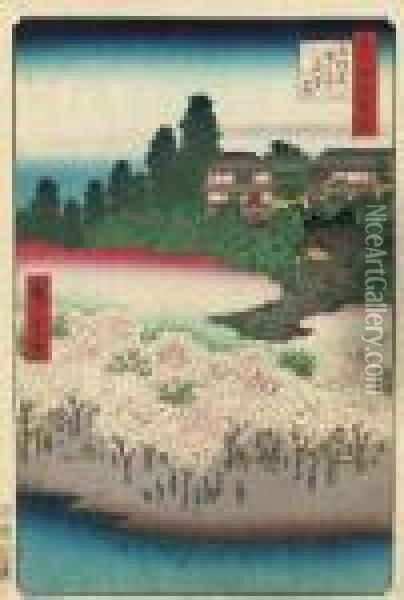 Sendag Oil Painting - Utagawa or Ando Hiroshige