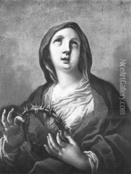 Vergine In Preghiera Oil Painting - Pietro Antonio Magatti