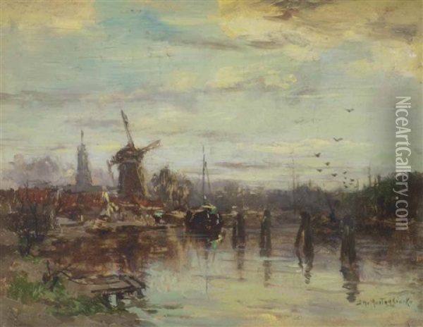 A View Of Haarlem Oil Painting - Johan Hendrik van Mastenbroek