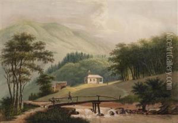 Capellvon Nicolaus Von Der Flue Im Canton Unterwalden Oil Painting - Ludwig Bleuler