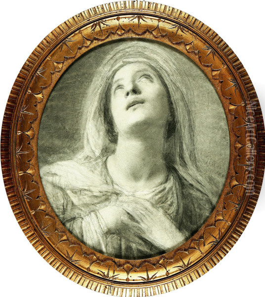 Madonna Oil Painting - Giovanni Carnovali Il Piccio