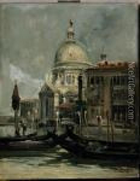 Venezia - Chiesa Della Salute Oil Painting - Cesare Gheduzzi