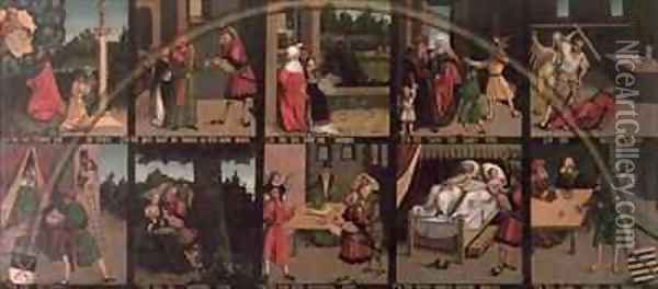The Ten Commandments Oil Painting - Lucas The Elder Cranach
